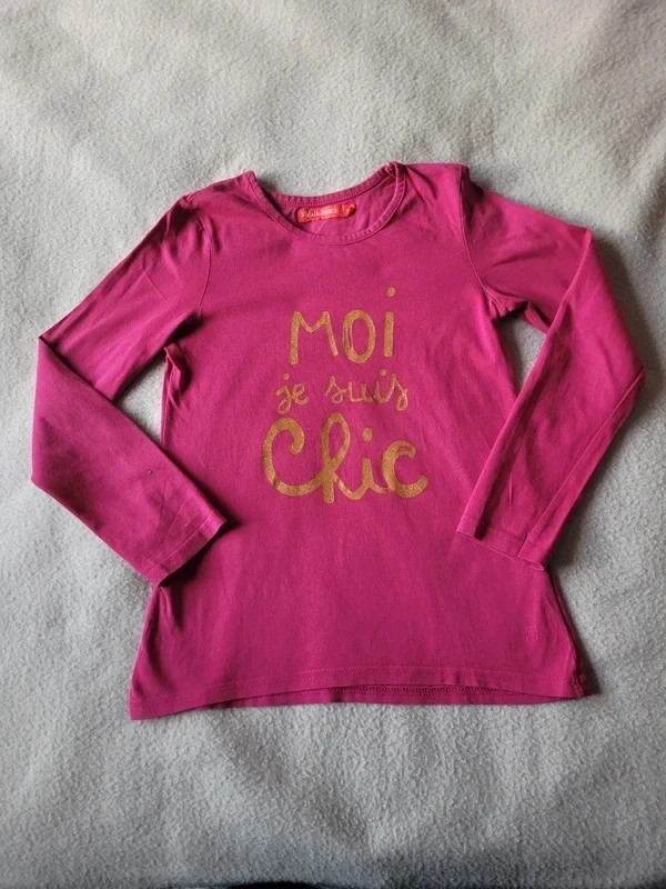 T-shirt manches longues tissaia 8 ans